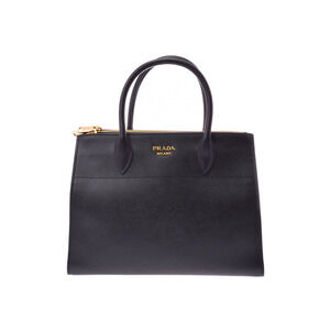 Prada Paradigm Handbag Black Saffiano Strap